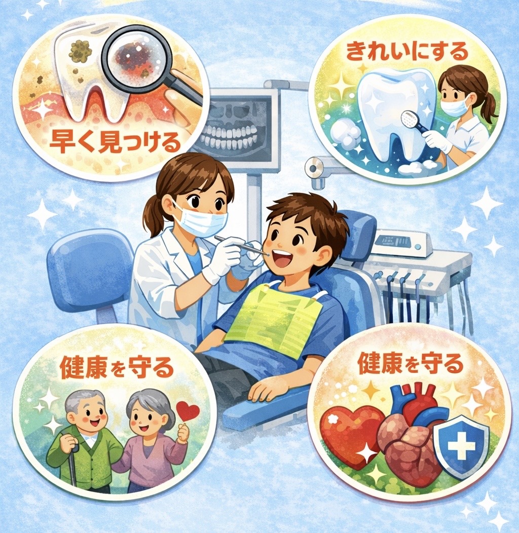 歯医者で定期検診を受ける本当の意味とは❔