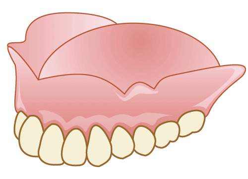 総入れ歯のイラスト